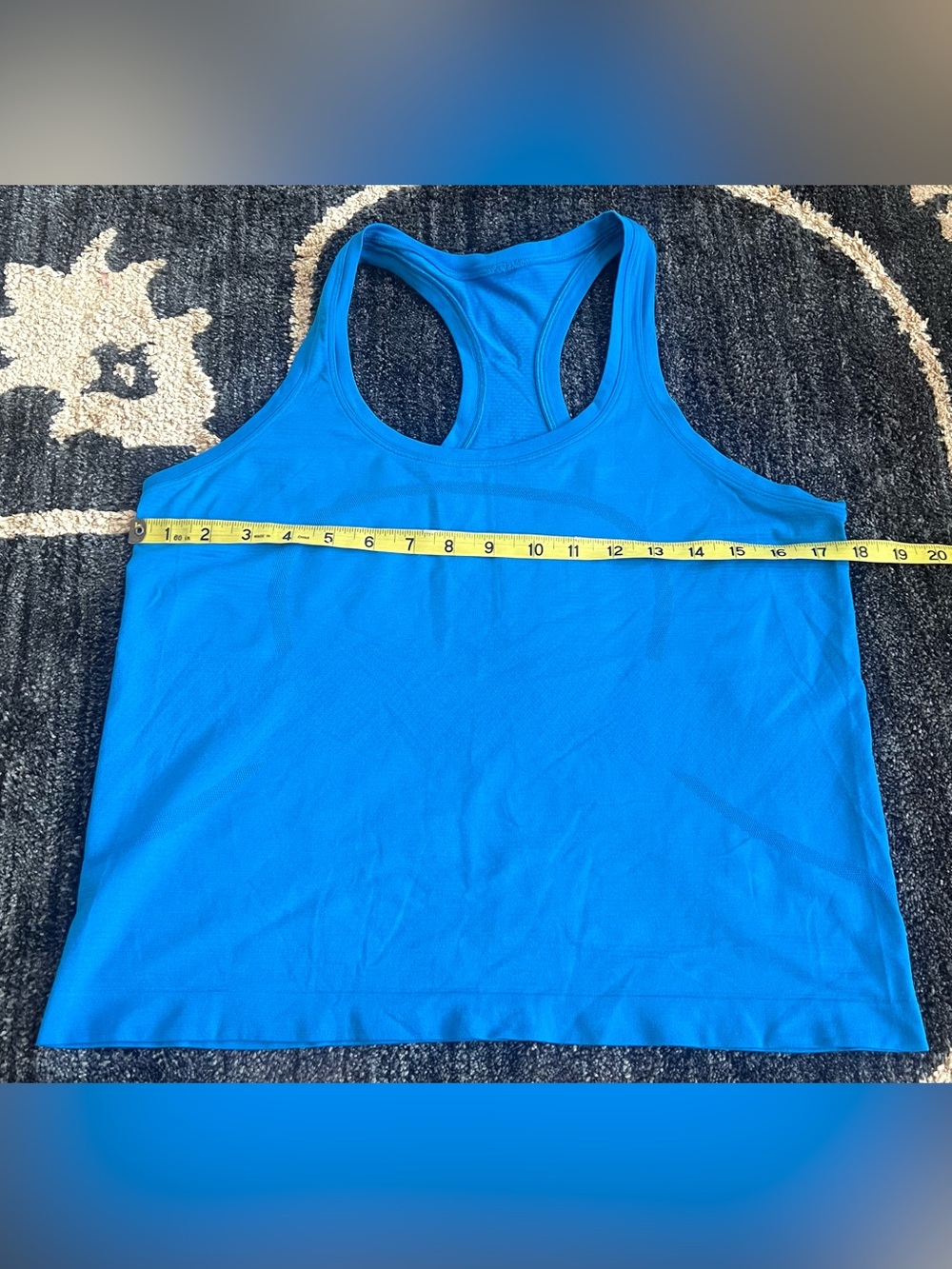 Lululemon Swiftly Tech Racerback Tank Top 2.0 *Race Length Blue Size 10 - Picture 3 of 6